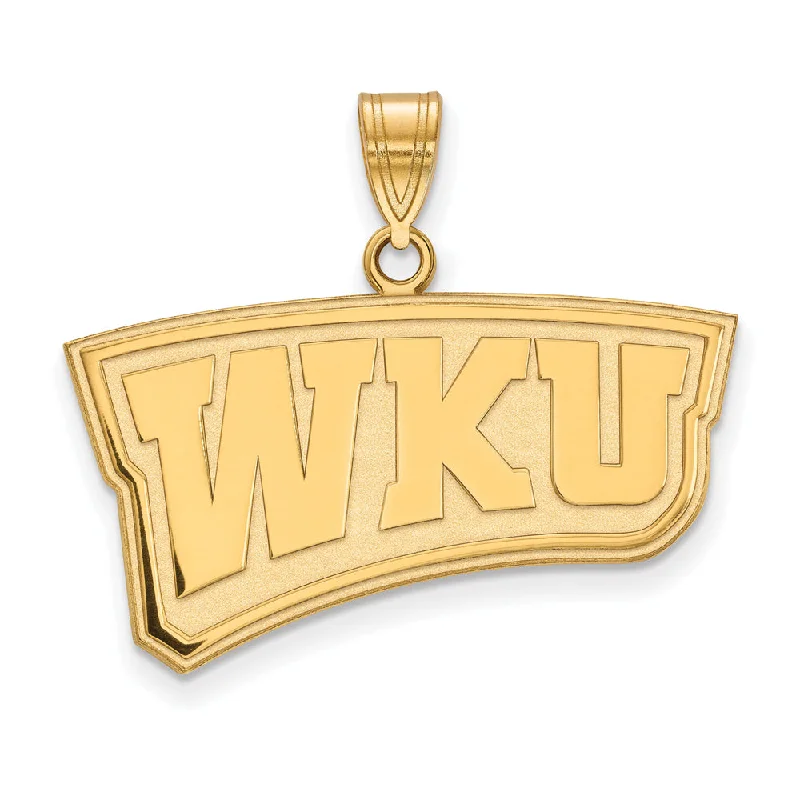 Water - Resistant Stainless Steel Diving - Themed Pendant for Divers14k Yellow Gold Western Kentucky U. Large 'WKU' Pendant Water - Resistant Stainless Steel Diving - Themed Pendant for Divers14k Yellow Gold Western Kentucky U. Large 'WKU' Pendant