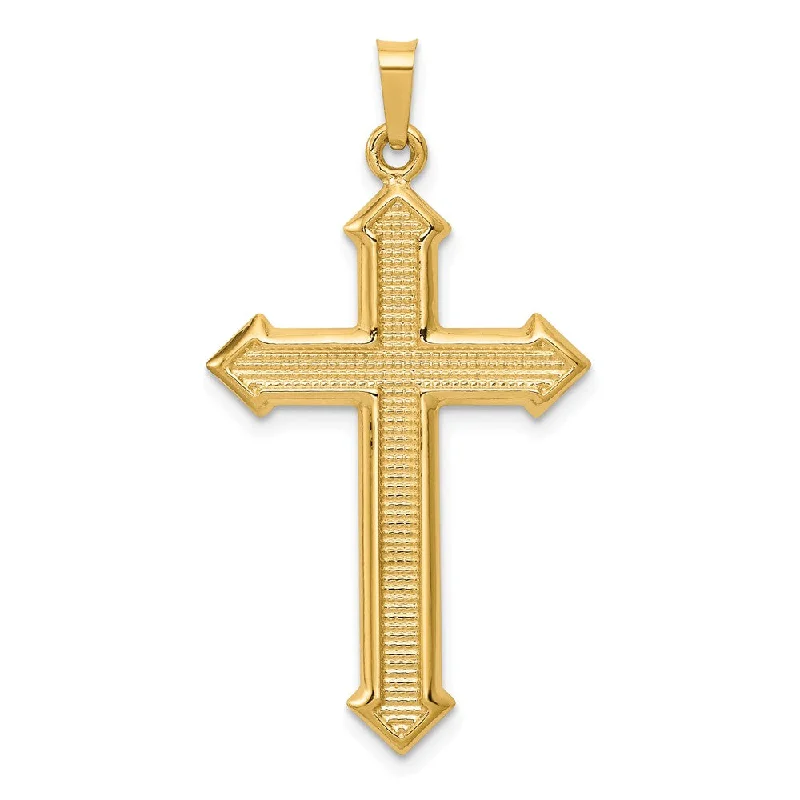 Enamel - Painted Owl Pendant in Vibrant Colors for a Playful Look14k Yellow, White or Two Tone Gold Passion Cross Pendant, 20 x 39mm Enamel - Painted Owl Pendant in Vibrant Colors for a Playful Look14k Yellow, White or Two Tone Gold Passion Cross Pendant, 20 x 39mm