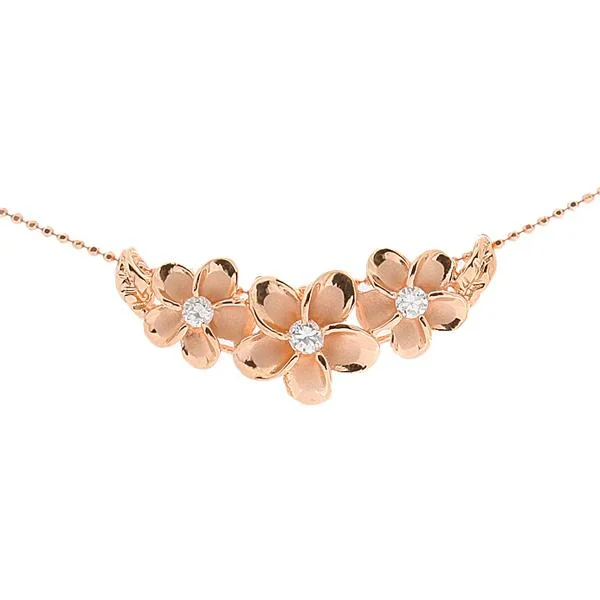 Zodiac Sign Pendant Necklace in Rose Gold for Astrology EnthusiastsSterling Silver Pink Gold Plated 3 Plumeria with CZ Slider Pendant (Chain Sold Separately) Zodiac Sign Pendant Necklace in Rose Gold for Astrology EnthusiastsSterling Silver Pink Gold Plated 3 Plumeria with CZ Slider Pendant (Chain Sold Separately)