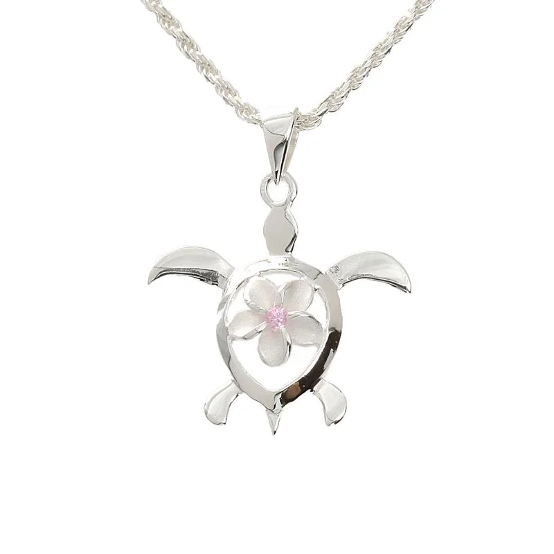 Braided Hemp Rope Necklace with a Seashell Pendant for Summer BeachgoersSterling Silver 8mm Plumeria with Pink CZ in Honu (Hawaiian Turtle) Pendant (Chain Sold Separately) Braided Hemp Rope Necklace with a Seashell Pendant for Summer BeachgoersSterling Silver 8mm Plumeria with Pink CZ in Honu (Hawaiian Turtle) Pendant (Chain Sold Separately)