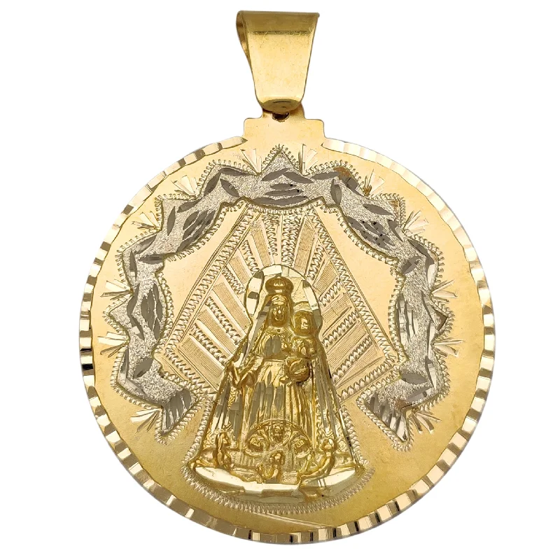 Glow - in - the - Dark Starry Sky Pendant for Nighttime AdventuresCaridad de Cobre Medallion Pendant (14K) Glow - in - the - Dark Starry Sky Pendant for Nighttime AdventuresCaridad de Cobre Medallion Pendant (14K)