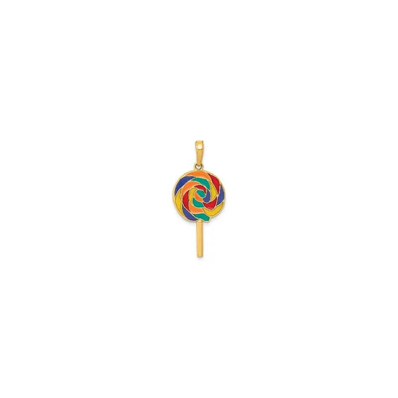Rhinestone - Encrusted Crown Pendant for Little Girls' Dress - UpColorful Lollipop Pendant (14K) Rhinestone - Encrusted Crown Pendant for Little Girls' Dress - UpColorful Lollipop Pendant (14K)