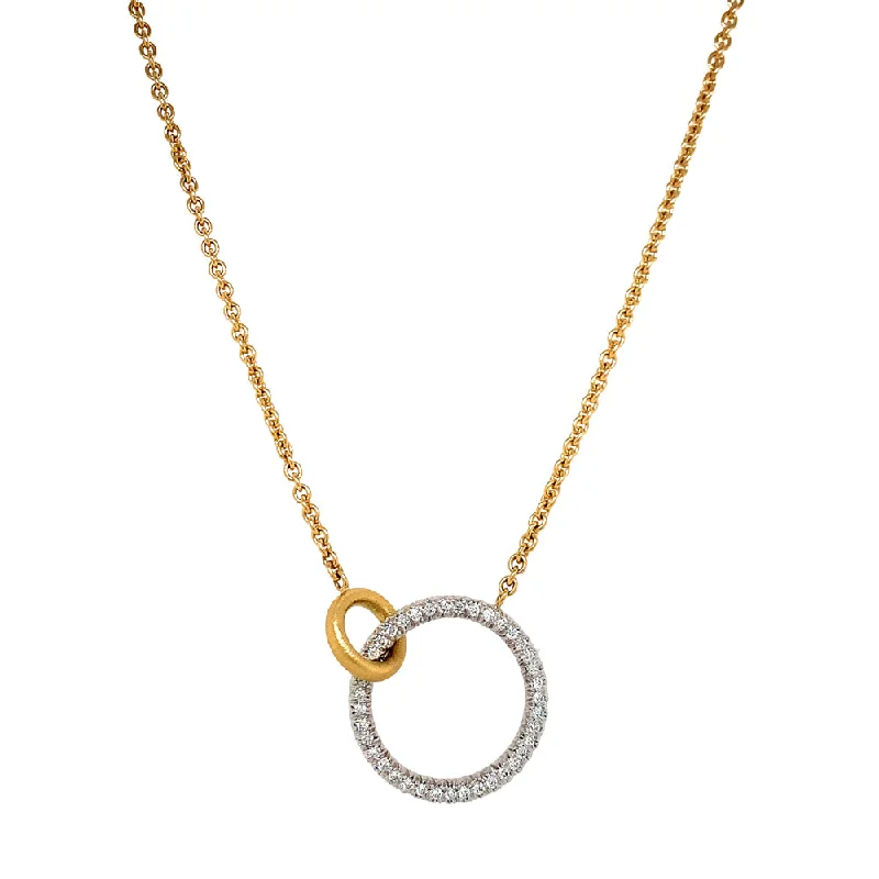 Pave - Set Cubic Zirconia Crown Pendant Necklace for Little Princess - Themed Birthday PartiesDiamond & Gold Necklace - "Unity" Pave - Set Cubic Zirconia Crown Pendant Necklace for Little Princess - Themed Birthday PartiesDiamond & Gold Necklace - "Unity"