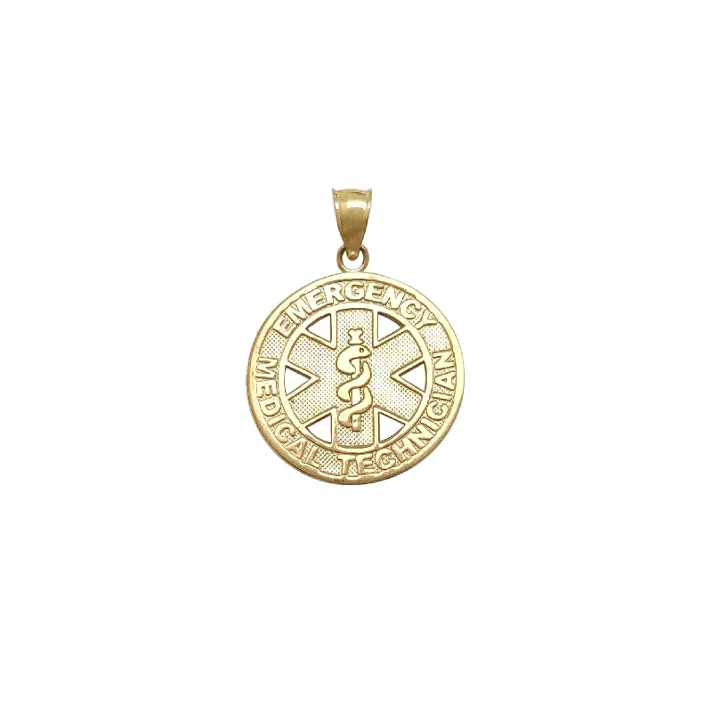 EMT Symbol Medallion Pendant (14K)