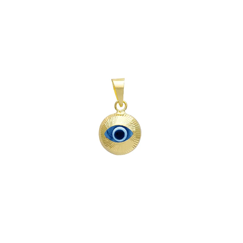 Gothic - Style Skull Pendant with Red Enamel Accents for Alternative FashionSpiral Fluted Textured Evil Eye Pendant (14K) Gothic - Style Skull Pendant with Red Enamel Accents for Alternative FashionSpiral Fluted Textured Evil Eye Pendant (14K)