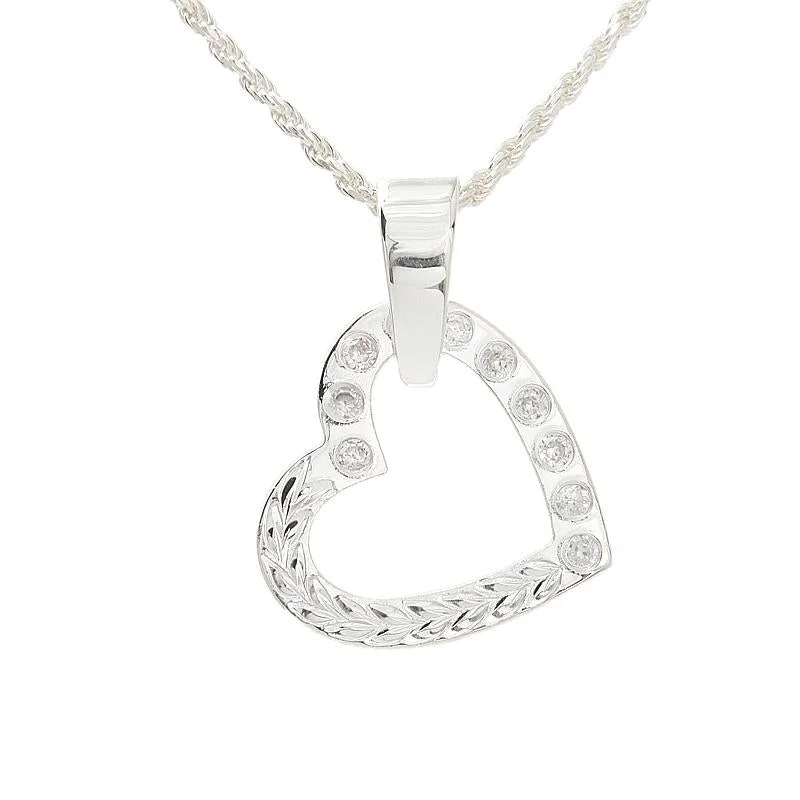 Multi - Colored Beaded Starfish Pendant Necklace for Beach - Themed WeddingsSterling Silver Maile Leaf Heart with CZ Pendant (Chain Sold Separately) Multi - Colored Beaded Starfish Pendant Necklace for Beach - Themed WeddingsSterling Silver Maile Leaf Heart with CZ Pendant (Chain Sold Separately)