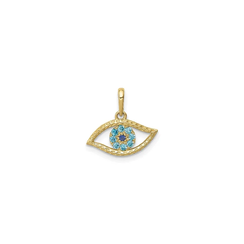3D - Printed Polymer Clay Animal - Print Pendant for a Fun and Quirky AccessoryIcy Blue Eye Pendant (14K) 3D - Printed Polymer Clay Animal - Print Pendant for a Fun and Quirky AccessoryIcy Blue Eye Pendant (14K)