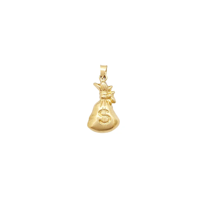 Lightweight Money Bag Pendant (14K)