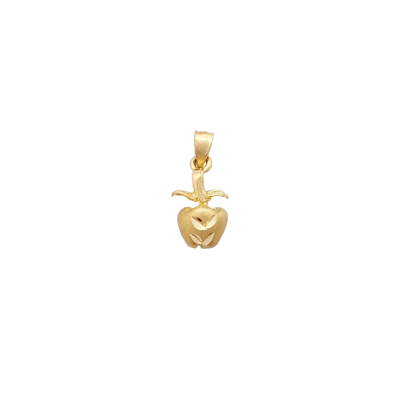 Diamond-Cut Apple Pendant (14K)