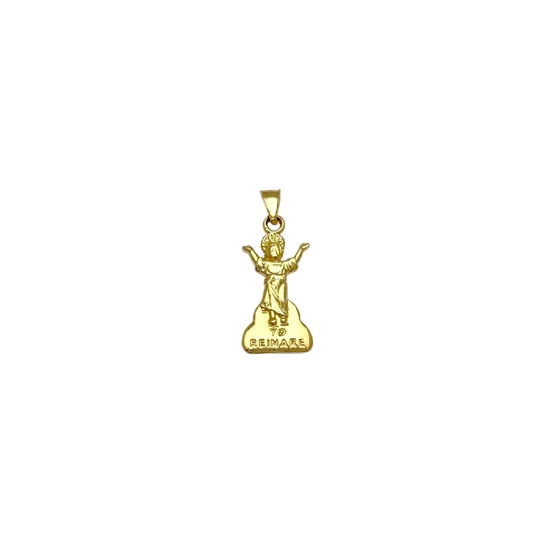 Laser - Cut Woodland Scene Pendant for Nature EnthusiastsMiniature Yo Reinare Baby Jesus Pendant (14K) Laser - Cut Woodland Scene Pendant for Nature EnthusiastsMiniature Yo Reinare Baby Jesus Pendant (14K)