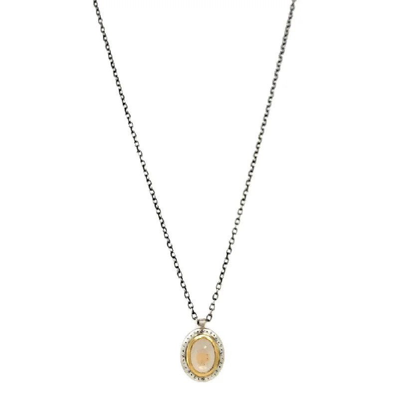 Double - Sided Pendant Necklace with a Photo Insert for Memory - KeepersMontana Sapphire Two-Tone Gold & Silver Necklace - "Inner Glow" Double - Sided Pendant Necklace with a Photo Insert for Memory - KeepersMontana Sapphire Two-Tone Gold & Silver Necklace - "Inner Glow"
