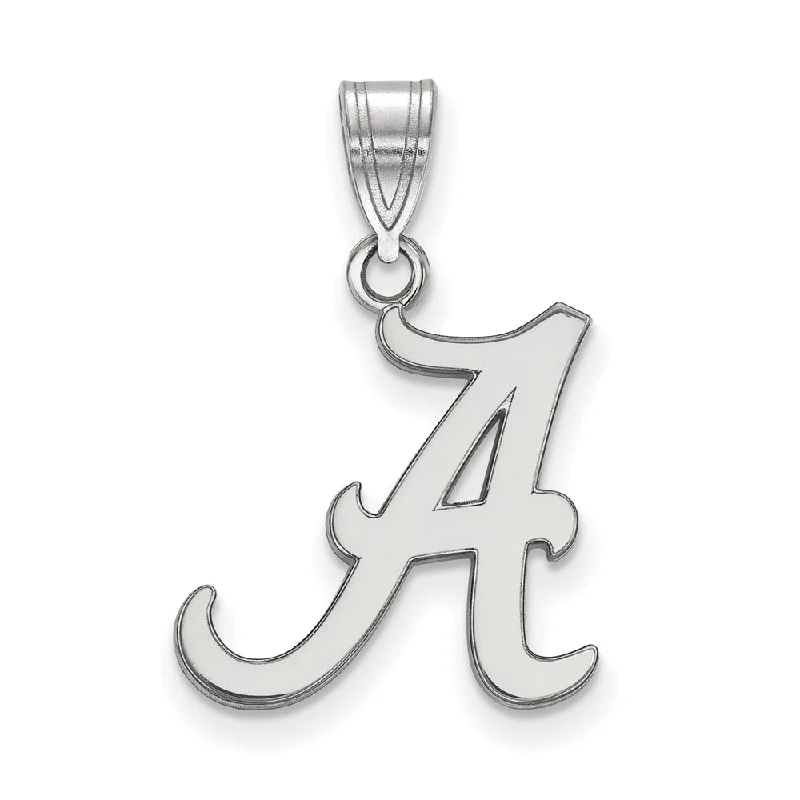 Double - Sided Pendant Necklace with a Photo Insert for Memory - Keepers10k White Gold U. of Alabama Medium Initial A Pendant Double - Sided Pendant Necklace with a Photo Insert for Memory - Keepers10k White Gold U. of Alabama Medium Initial A Pendant