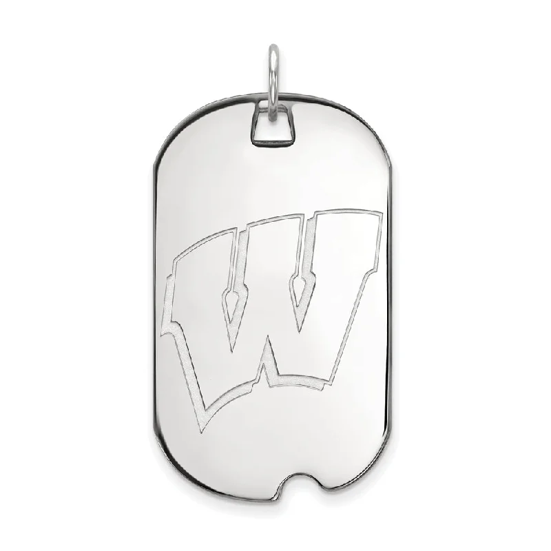 Double - Heart Pendant with Interlocking Design for Couples10k White Gold U. of Wisconsin Large Initial W Dog Tag Pendant Double - Heart Pendant with Interlocking Design for Couples10k White Gold U. of Wisconsin Large Initial W Dog Tag Pendant