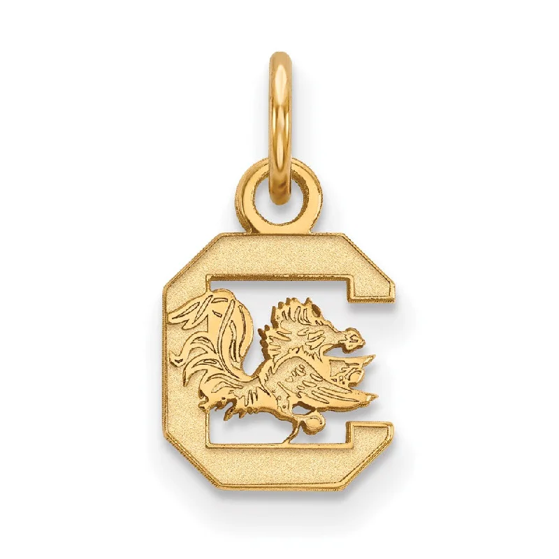 Dainty Gold - Plated Angel Wing Pendant Necklace for Sensitive Skin Owners10k Yellow Gold South Carolina XS (Tiny) Logo Charm or Pendant Dainty Gold - Plated Angel Wing Pendant Necklace for Sensitive Skin Owners10k Yellow Gold South Carolina XS (Tiny) Logo Charm or Pendant