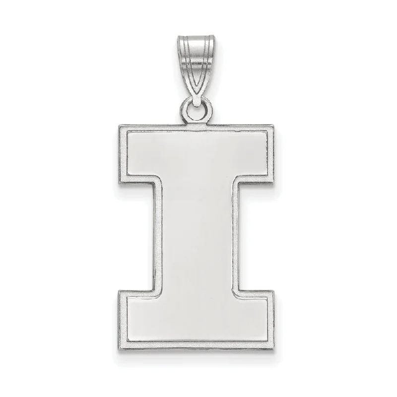 Mother - of - Pearl Inlaid Seahorse Pendant for Beach Lovers14k White Gold U. of Illinois XL Initial I Pendant Mother - of - Pearl Inlaid Seahorse Pendant for Beach Lovers14k White Gold U. of Illinois XL Initial I Pendant