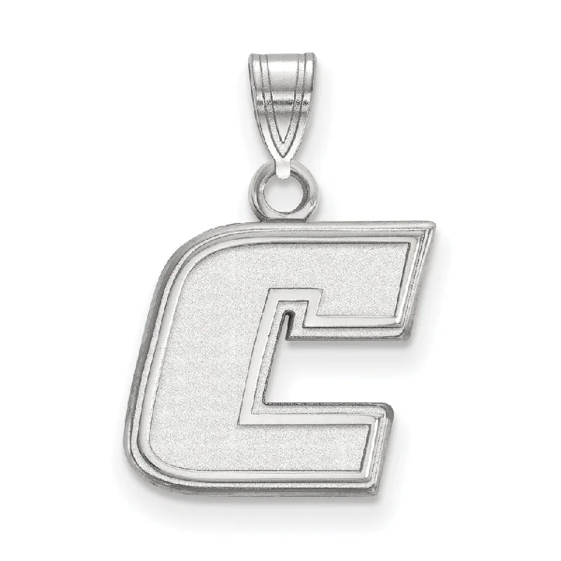 14k White Gold U. of Tennessee at Chattanooga Small Initial C Pendant