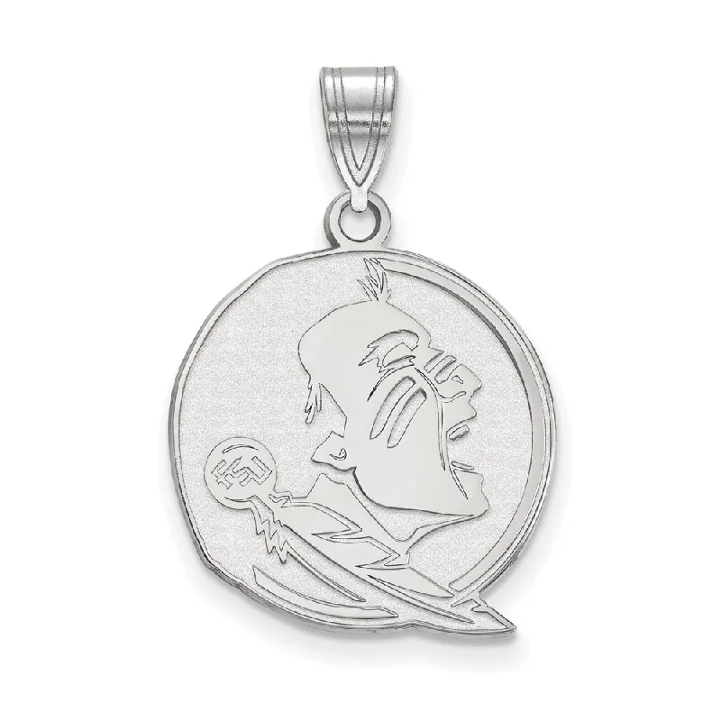 Cross - Stitch - Embroidered Floral Pendant Necklace for Handicraft AficionadosSterling Silver Florida State Large Mascot Pendant Cross - Stitch - Embroidered Floral Pendant Necklace for Handicraft AficionadosSterling Silver Florida State Large Mascot Pendant