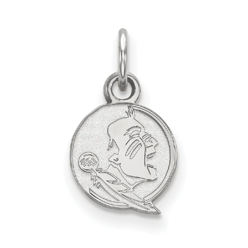 Heart - Shaped Garnet Pendant Necklace with a Pearl - Accented Chain for a Romantic Valentine's DaySterling Silver Florida State XS (Tiny) Mascot Charm or Pendant