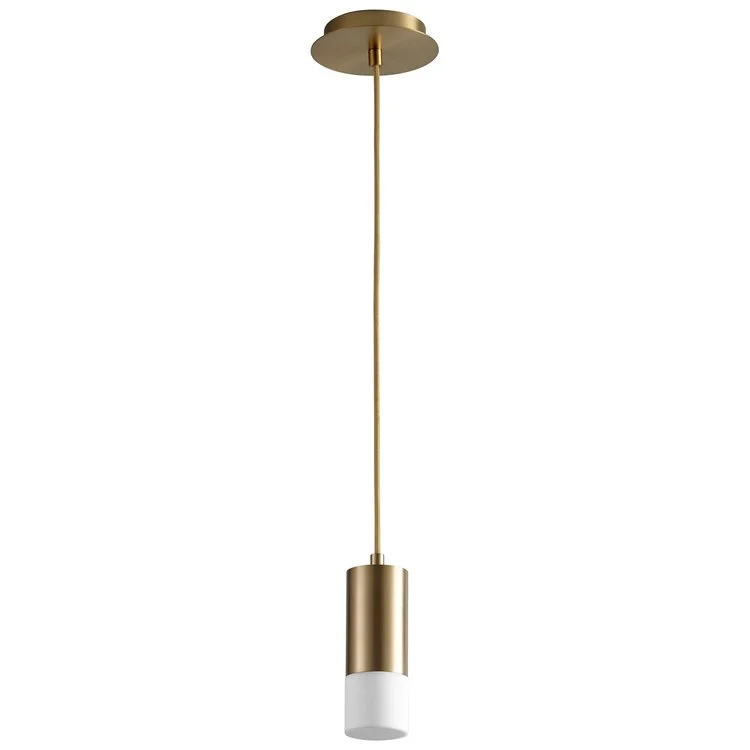 Statement - Making Large - Gemstone - Studded Geometric Pendant Necklace for Evening PartiesMagneta Single-Light LED Mini Pendant with Acrylic Shade - Aged Brass Statement - Making Large - Gemstone - Studded Geometric Pendant Necklace for Evening PartiesMagneta Single-Light LED Mini Pendant with Acrylic Shade - Aged Brass