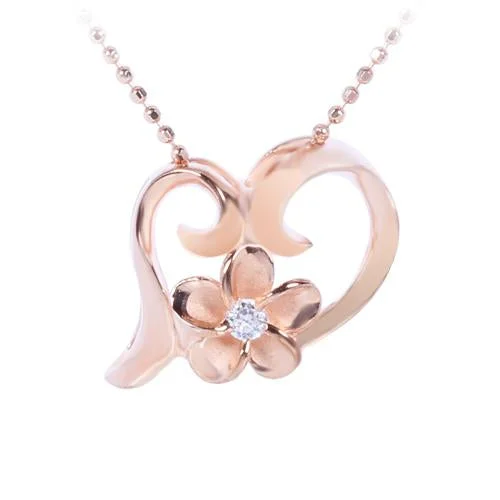 Dainty Gold - Plated Angel Wing Pendant Necklace for Sensitive Skin OwnersSterling Silver Pink Gold Plated Plumeria with CZ in Floating Heart Pendant (Chain Sold Separately) Dainty Gold - Plated Angel Wing Pendant Necklace for Sensitive Skin OwnersSterling Silver Pink Gold Plated Plumeria with CZ in Floating Heart Pendant (Chain Sold Separately)
