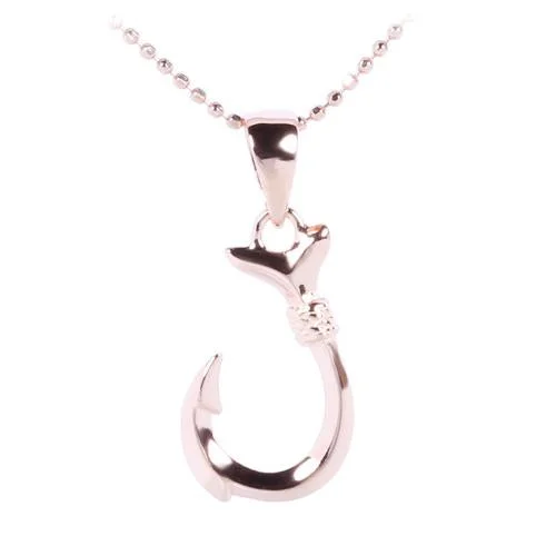 Minimalist Black Onyx Round Pendant Necklace with a Leather Cord for Boho - Chic OutfitsSterling Silver Pink Gold Plated Small Fish Hook Pendant (Chain Sold Separately) Minimalist Black Onyx Round Pendant Necklace with a Leather Cord for Boho - Chic OutfitsSterling Silver Pink Gold Plated Small Fish Hook Pendant (Chain Sold Separately)