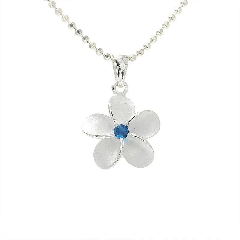 Zodiac Sign Pendant Necklace in Rose Gold for Astrology EnthusiastsSterling Silver 15mm Plumeria with Dark Blue CZ Sandblast Finish Pendant (Chain Sold Separately) Zodiac Sign Pendant Necklace in Rose Gold for Astrology EnthusiastsSterling Silver 15mm Plumeria with Dark Blue CZ Sandblast Finish Pendant (Chain Sold Separately)