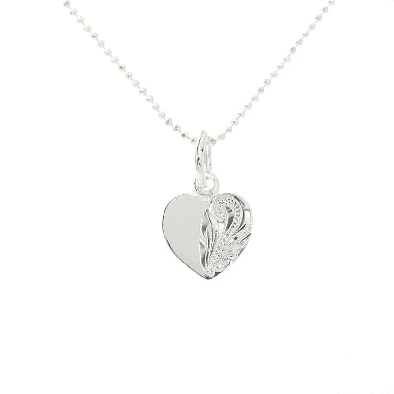 LED - Illuminated Moon Pendant Necklace for Nighttime EventsSterling Silver Hawaiian Scroll Heart Pendant (Chain Sold Separately) LED - Illuminated Moon Pendant Necklace for Nighttime EventsSterling Silver Hawaiian Scroll Heart Pendant (Chain Sold Separately)