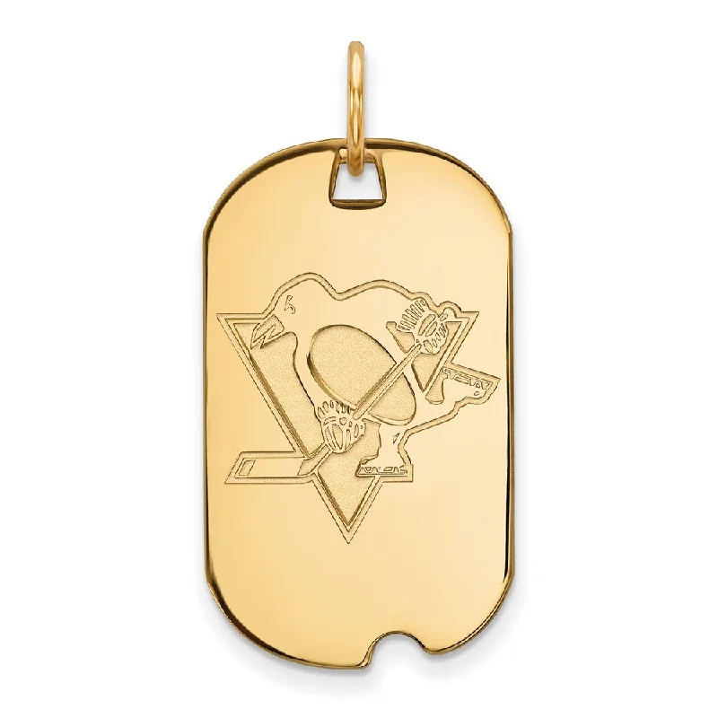 Military - Inspired Dog Tag Pendant with Engraved Service NumbersSS 14k Yellow Gold Plated NHL Pittsburgh Penguins Dog Tag Pendant Military - Inspired Dog Tag Pendant with Engraved Service NumbersSS 14k Yellow Gold Plated NHL Pittsburgh Penguins Dog Tag Pendant
