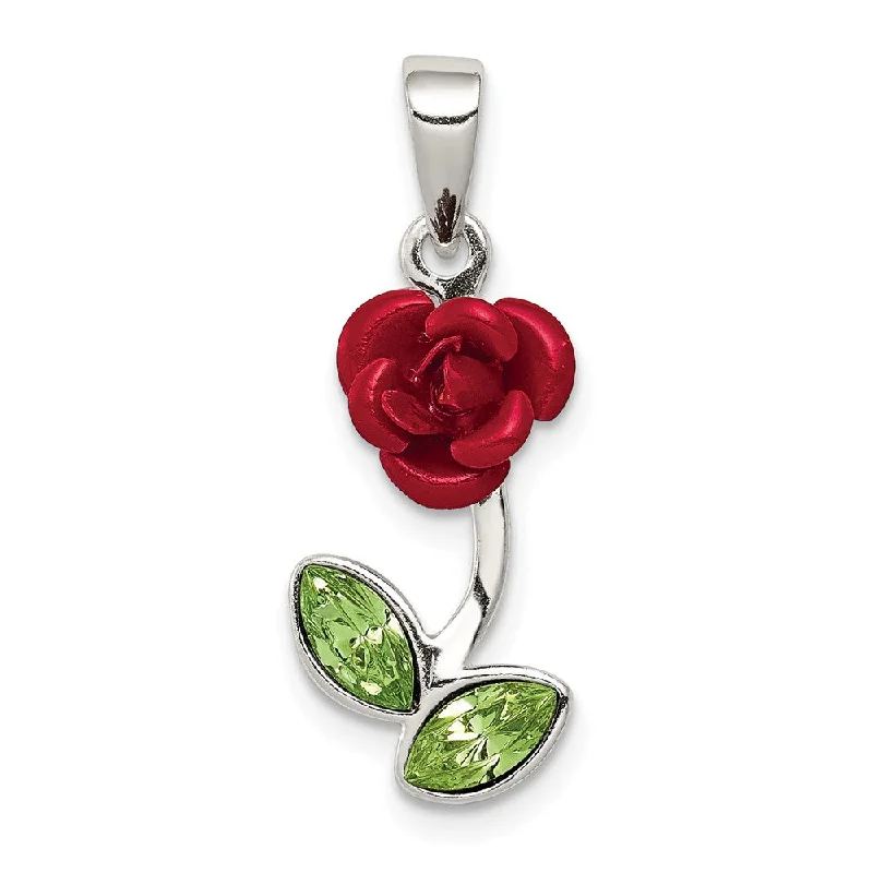 3D - Printed Owl Pendant Necklace in Recycled Plastic for Eco - Conscious FashionistasSterling Silver, Enamel and CZ 3D Red Rose and Green Leaf Pendant 3D - Printed Owl Pendant Necklace in Recycled Plastic for Eco - Conscious FashionistasSterling Silver, Enamel and CZ 3D Red Rose and Green Leaf Pendant