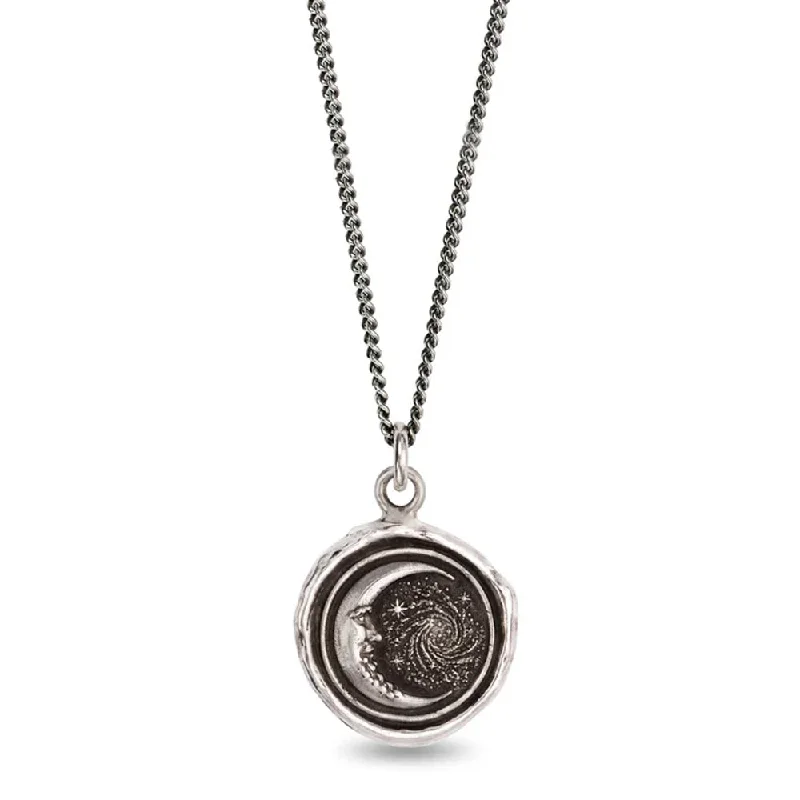 Statement - Making Large - Gemstone - Studded Geometric Pendant Necklace for Evening PartiesSterling Silver Moon & Galaxy Talisman Necklace - "Trust the Universe" Statement - Making Large - Gemstone - Studded Geometric Pendant Necklace for Evening PartiesSterling Silver Moon & Galaxy Talisman Necklace - "Trust the Universe"