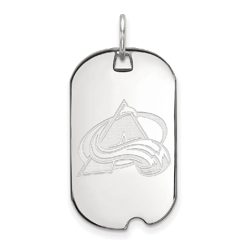 Magnetic - Locking Pendant with Hidden Compartment for Secret MessagesSterling Silver NHL Colorado Avalanche Dog Tag Pendant Magnetic - Locking Pendant with Hidden Compartment for Secret MessagesSterling Silver NHL Colorado Avalanche Dog Tag Pendant