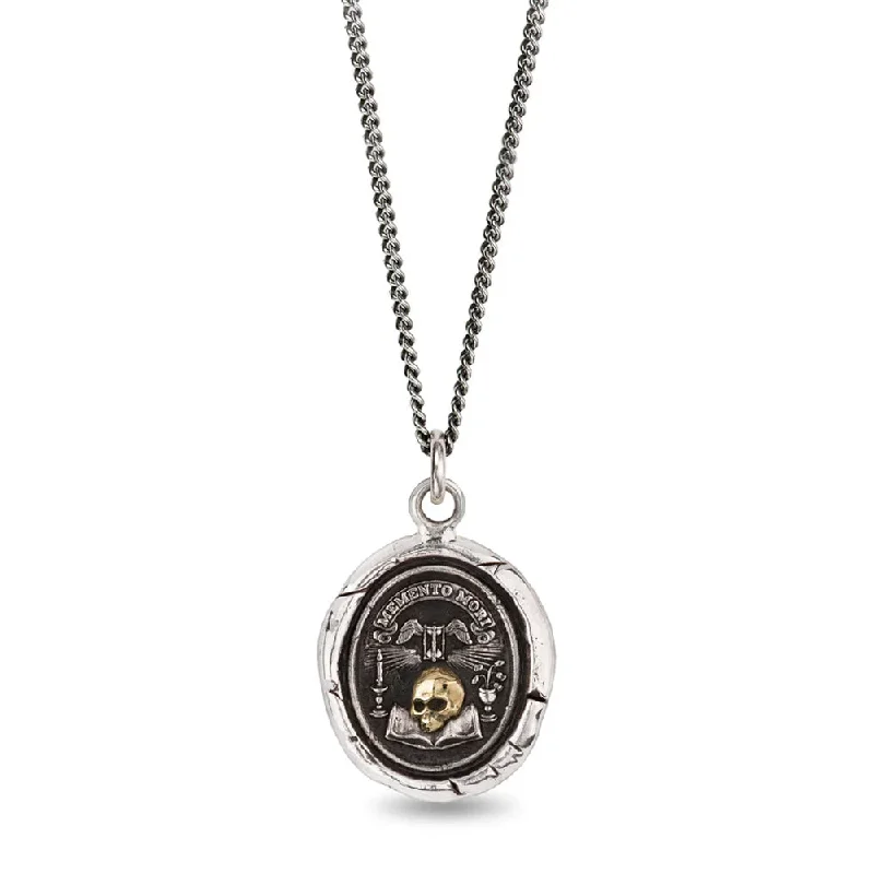 Tassel - Trimmed Amethyst Pendant Necklace for Festival - GoersSterling Silver & Yellow Gold Skull Talisman Necklace - "Memento Mori" Tassel - Trimmed Amethyst Pendant Necklace for Festival - GoersSterling Silver & Yellow Gold Skull Talisman Necklace - "Memento Mori"