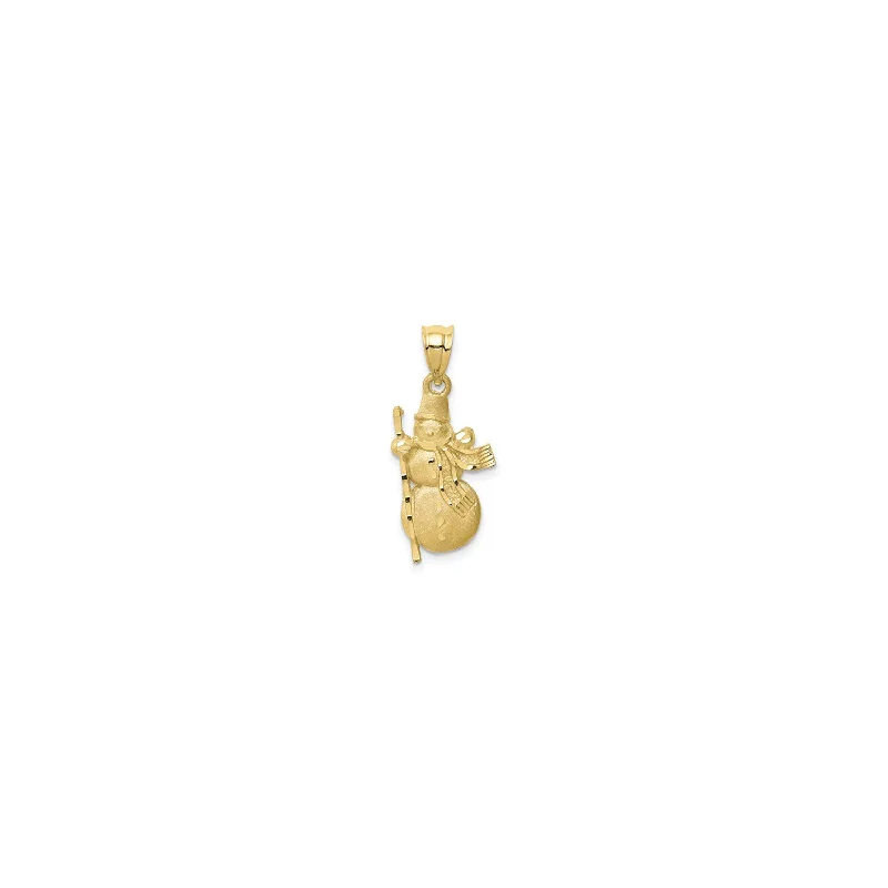 Handmade Leather - Wrapped Crystal Pendant for a Bohemian AestheticTall Snowman Pendant (14K) Handmade Leather - Wrapped Crystal Pendant for a Bohemian AestheticTall Snowman Pendant (14K)