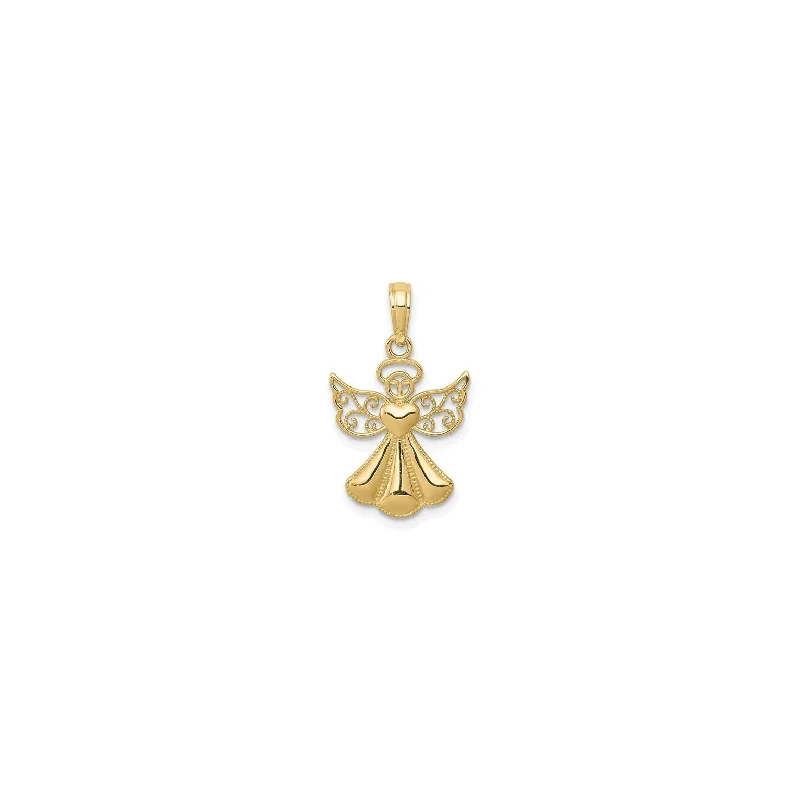 Water - Resistant Stainless Steel Diving - Themed Pendant for DiversFiligree Angel Silhouette Pendant (14K) Water - Resistant Stainless Steel Diving - Themed Pendant for DiversFiligree Angel Silhouette Pendant (14K)