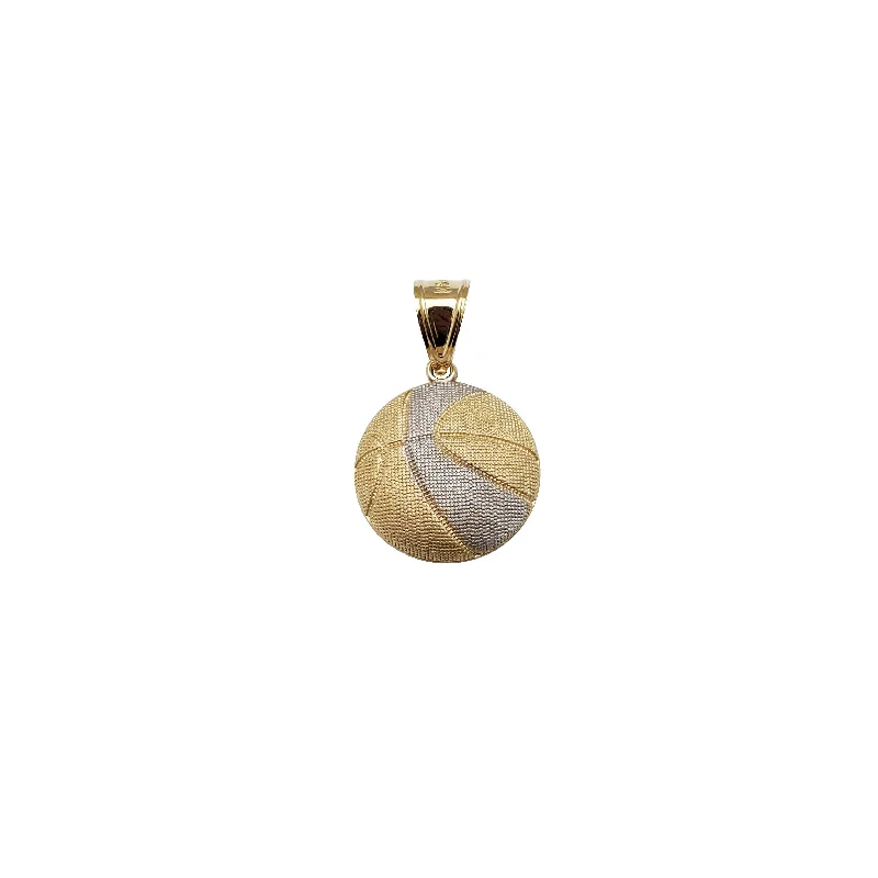 Customized Birthstone Pendant with Engraved Name for a Personalized TouchTwo-Tone Basketball Pendant (14K) Customized Birthstone Pendant with Engraved Name for a Personalized TouchTwo-Tone Basketball Pendant (14K)