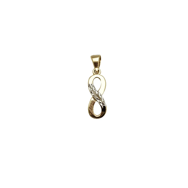 18K Gold - Plated Angel Wing Pendant for a Symbolic and Elegant AccessoryTwo Tone Infinity Pendant (14K) 18K Gold - Plated Angel Wing Pendant for a Symbolic and Elegant AccessoryTwo Tone Infinity Pendant (14K)