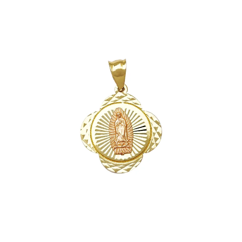 Laser - Cut Woodland Scene Pendant for Nature EnthusiastsTwo-Toned Virgin Mary Pendant (14K) Laser - Cut Woodland Scene Pendant for Nature EnthusiastsTwo-Toned Virgin Mary Pendant (14K)