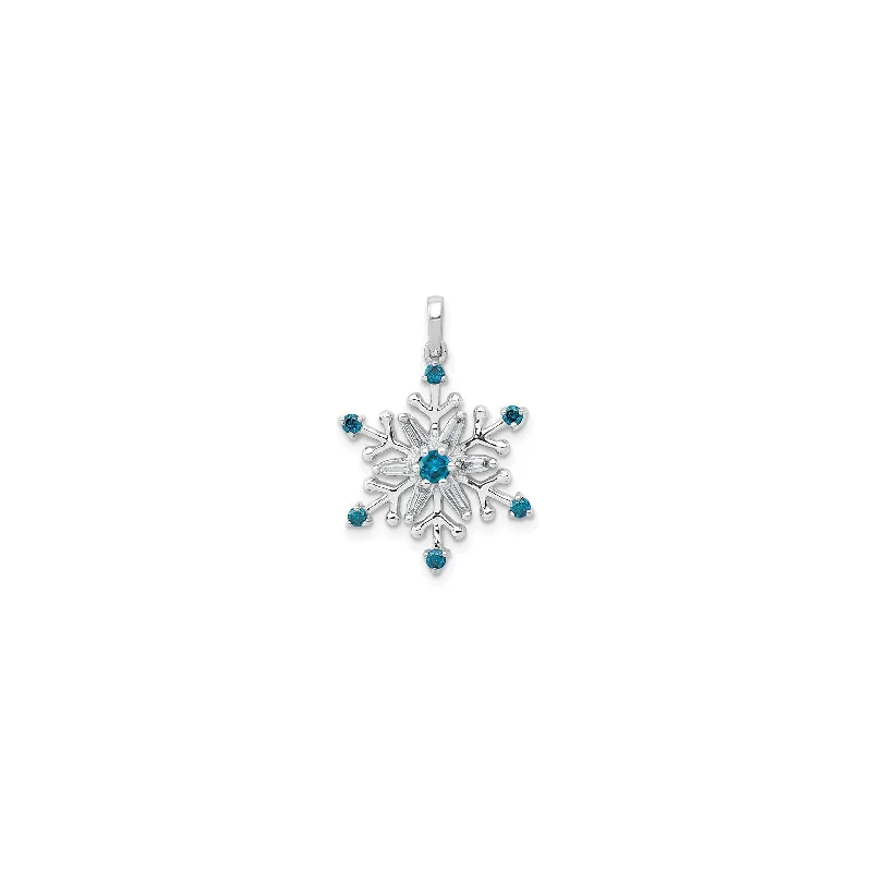 Antique - Brass - Finished Compass Pendant for Travelers and ExplorersWhite & Blue Diamond Snowflake Pendant (14K) Antique - Brass - Finished Compass Pendant for Travelers and ExplorersWhite & Blue Diamond Snowflake Pendant (14K)