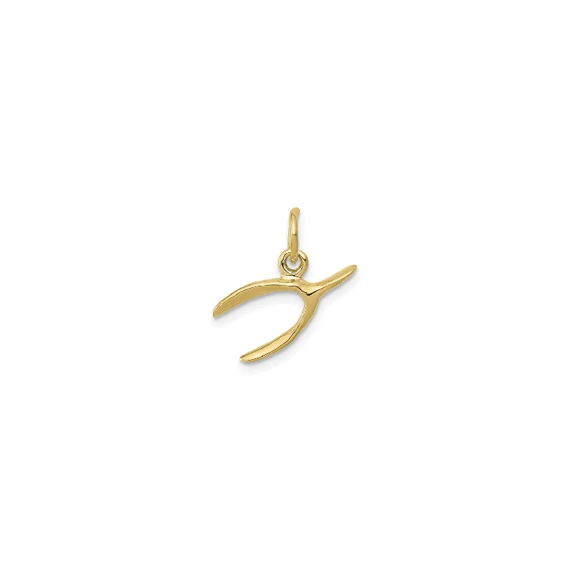 Mother - of - Pearl Inlaid Seahorse Pendant for Beach LoversWishbone Pendant (14K) Mother - of - Pearl Inlaid Seahorse Pendant for Beach LoversWishbone Pendant (14K)