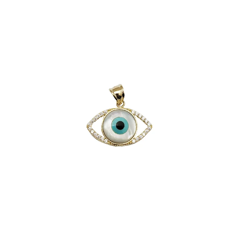 Adjustable - Chain Cubic Zirconia Solitaire Pendant for a Sparkling GiftYellow Gold CZ Evil Eyes Pendant (14K) Adjustable - Chain Cubic Zirconia Solitaire Pendant for a Sparkling GiftYellow Gold CZ Evil Eyes Pendant (14K)