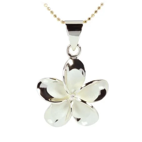Cross - Stitch - Embroidered Floral Pendant Necklace for Handicraft AficionadosSterling Silver Yellow Gold Plated Plumeria Pendant (Chain Sold Separately) Cross - Stitch - Embroidered Floral Pendant Necklace for Handicraft AficionadosSterling Silver Yellow Gold Plated Plumeria Pendant (Chain Sold Separately)