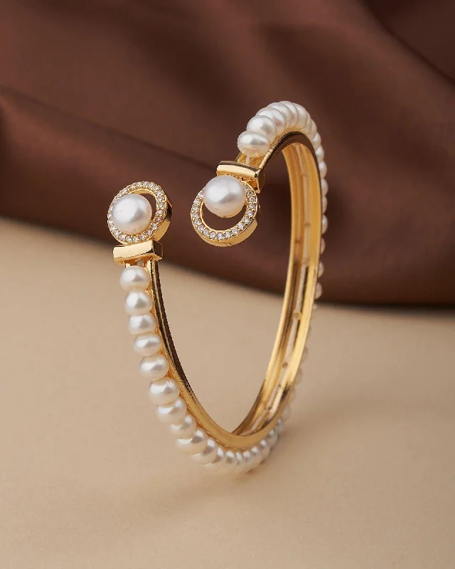 Stackable Pearl Bracelet Set with Mixed - Sized Pearls for a Trendy Layered StyleElegant Real Pearl Bangle Stackable Pearl Bracelet Set with Mixed - Sized Pearls for a Trendy Layered StyleElegant Real Pearl Bangle