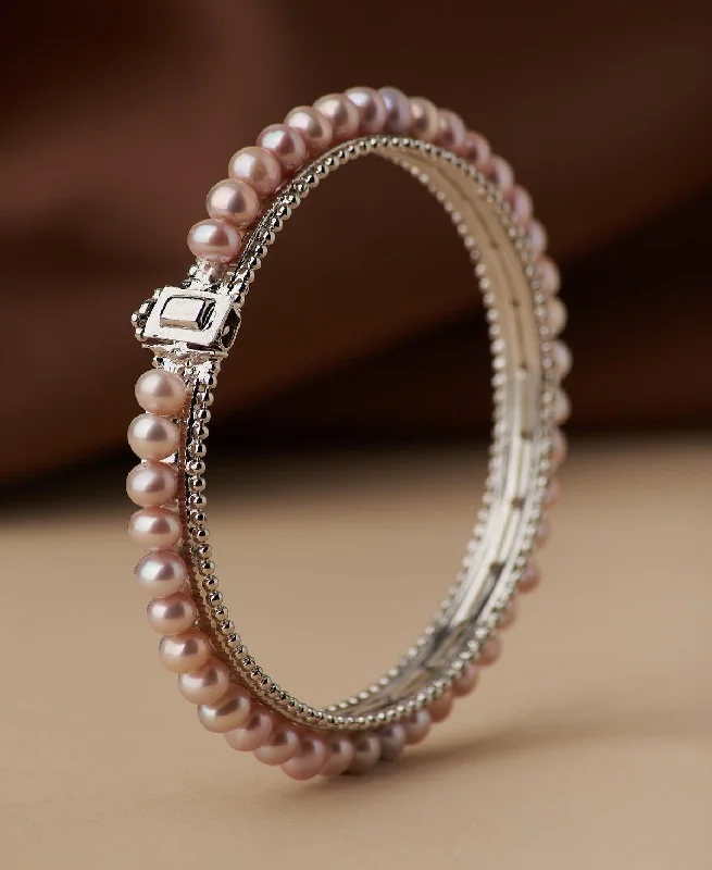 Custom - Engraved Pearl Bracelet with Initials or Messages for a One - of - a - Kind GiftClassy Real Pearl Bangle Custom - Engraved Pearl Bracelet with Initials or Messages for a One - of - a - Kind GiftClassy Real Pearl Bangle