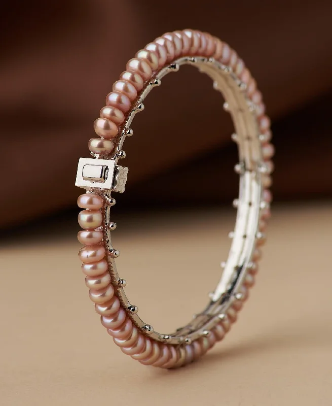 Bridal Pearl Bracelet with Ivory - Toned Pearls and Swarovski Crystals for a Wedding Day SparkleClassy Real Pearl Bangle Bridal Pearl Bracelet with Ivory - Toned Pearls and Swarovski Crystals for a Wedding Day SparkleClassy Real Pearl Bangle