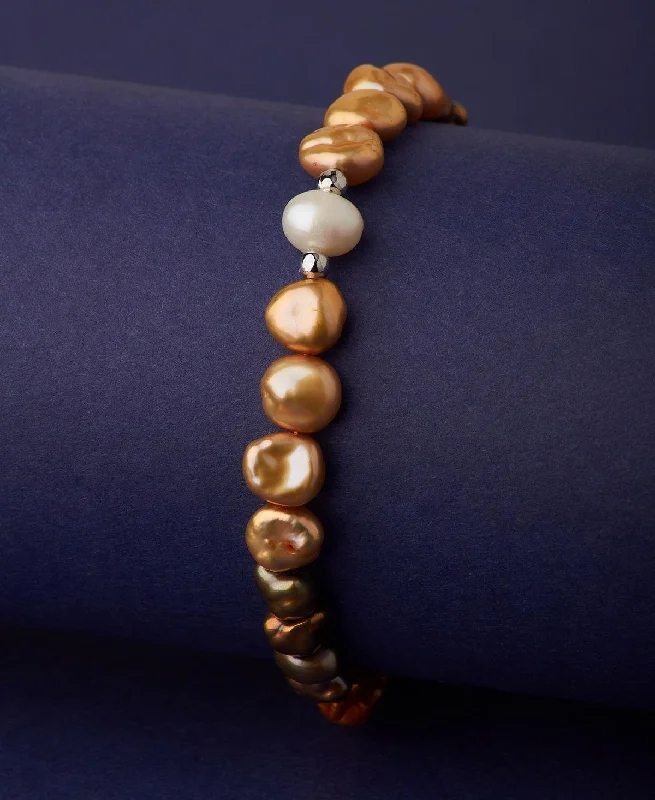 Hand - Painted Pearl Bracelet with Floral Motifs for an Artistic and Unique PieceElegant Golden Pearl Bracelet Hand - Painted Pearl Bracelet with Floral Motifs for an Artistic and Unique PieceElegant Golden Pearl Bracelet