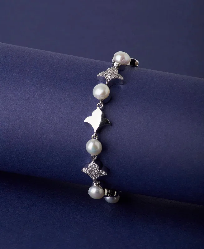 Pearl and Lava Rock Bracelet with Essential Oil - Diffusing Feature for Aromatherapy on the GoFashionable Real Pearl Bracelet