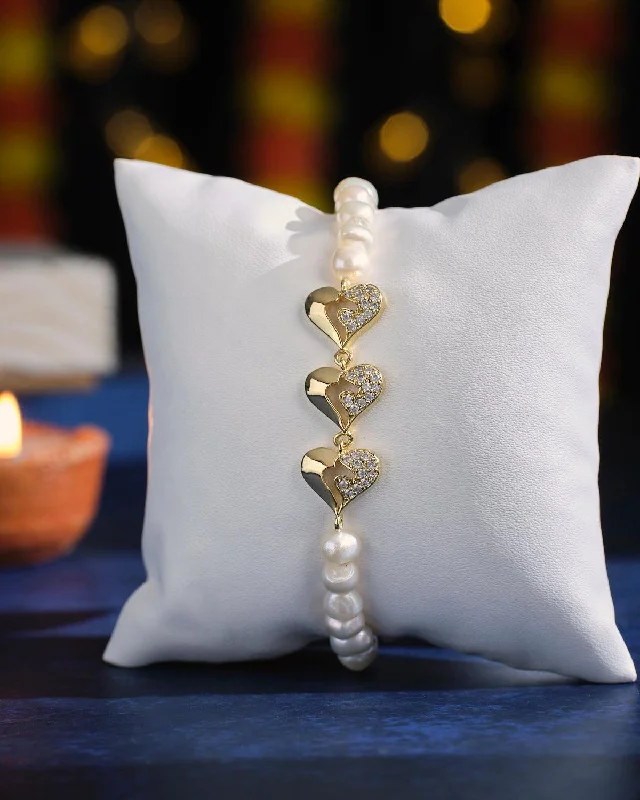 Custom - Engraved Pearl Bracelet with Initials or Messages for a One - of - a - Kind GiftGolden Heart Rhinestone Pearl Bracelet Custom - Engraved Pearl Bracelet with Initials or Messages for a One - of - a - Kind GiftGolden Heart Rhinestone Pearl Bracelet
