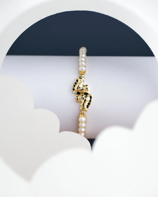 Bridal Pearl Bracelet with Ivory - Toned Pearls and Swarovski Crystals for a Wedding Day SparkleHorse Pearl Bangle for kids Bridal Pearl Bracelet with Ivory - Toned Pearls and Swarovski Crystals for a Wedding Day SparkleHorse Pearl Bangle for kids